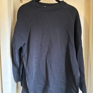 Varley Black Sweatshirt with Zippers